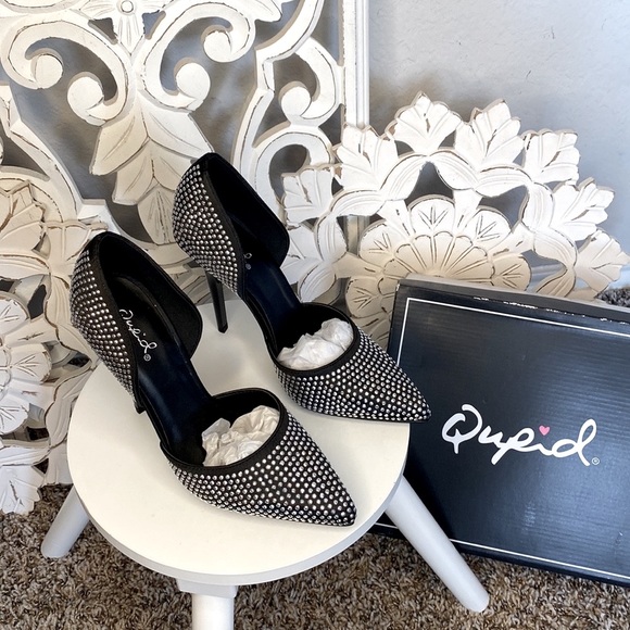 Qupid Women's Rhinestone Dress Pump! BRAND NEW IN BOX, SAME DAY SHIPPING! - Picture 5 of 15